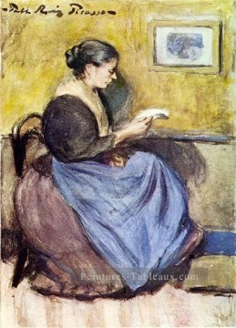 Femme s’asseyant 1903 Pablo Picasso Peinture à l'huile